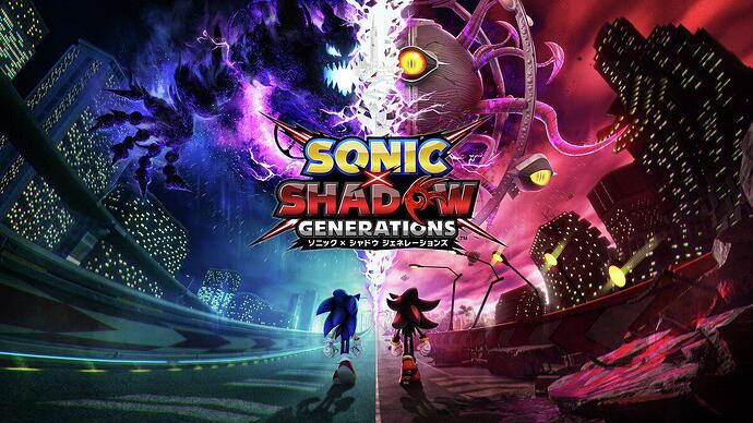 sonic x shadow key art